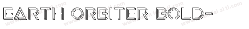 Earth Orbiter Bold字体转换